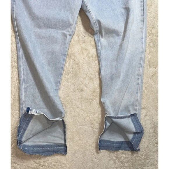 FOREVER 21+ Light Blue Denim Button Fly Vented Hem Jeans Women’s Size 3X - Picture 10 of 14